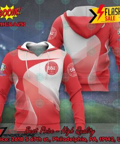 Denmark National Football Team Euro 2024 3D T-shirt Hoodie Apparel