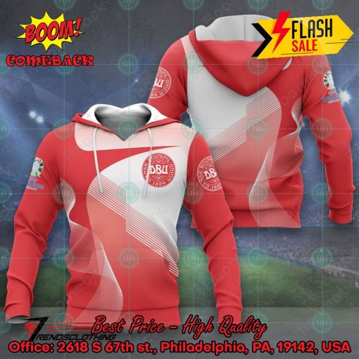 Denmark National Football Team Euro 2024 3D T-shirt Hoodie Apparel