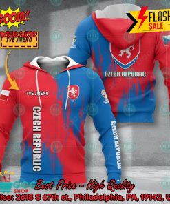 Euro 2024 Czech Republic National Football Team Painting Personalized Name 3D T-shirt Apparel