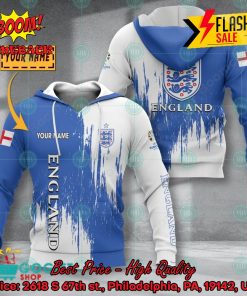 euro 2024 england national football team painting personalized name 3d t shirt apparel 2 SSYst