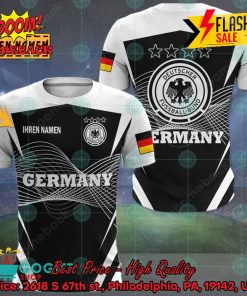 Euro 2024 Germany National Football Team Big Logo Personalized Name 3D T-shirt Apparel