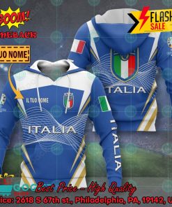 Euro 2024 Italy National Football Team Big Logo Personalized Name 3D T-shirt Apparel