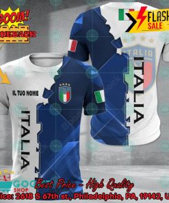 Euro 2024 Italy National Football Team Gear Personalized Name 3D T-shirt Apparel