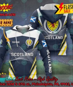 euro 2024 scotland national football team big logo personalized name 3d t shirt apparel 2 kkcUN