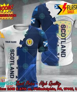 Euro 2024 Scotland National Football Team Gear Personalized Name 3D T-shirt Apparel