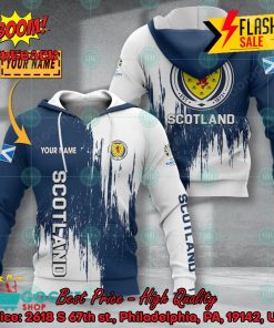 Euro 2024 Scotland National Football Team Painting Personalized Name 3D T-shirt Apparel