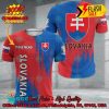 Euro 2024 Slovenia National Football Team Painting Personalized Name 3D T-shirt Apparel