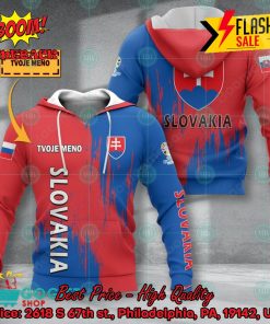 euro 2024 slovakia national football team painting personalized name 3d t shirt apparel 2 Mogft