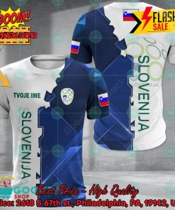 Euro 2024 Slovenia National Football Team Gear Personalized Name 3D T-shirt Apparel