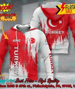 euro 2024 turkey national football team painting personalized name 3d t shirt apparel 2 ecrdE