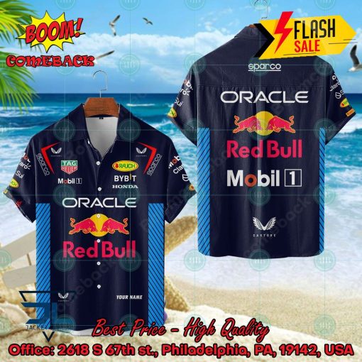 F1 Team 2024 Red Bull Racing Personalized Name Hawaiian Shirt And Shorts