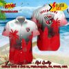 FC Erzgebirge Aue Palm Tree Surfboard Personalized Name Button Shirt