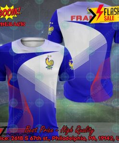 France National Football Team Euro 2024 3D T-shirt Hoodie Apparel