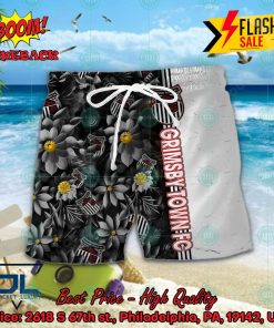 grimsby town fc floral hawaiian shirt and shorts 2 ilUPX