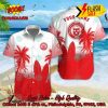 Heart of Midlothian FC Palm Tree Surfboard Personalized Name Button Shirt