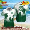 Inverness Caledonian Thistle FC Palm Tree Surfboard Personalized Name Button Shirt