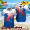 Kilmarnock FC Palm Tree Surfboard Personalized Name Button Shirt