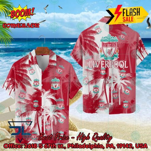 Liverpool FC Coconut Tree Hawaiian Shirt