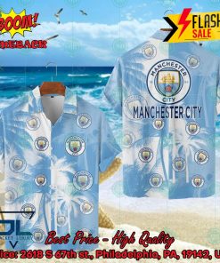 Manchester City FC Coconut Tree Hawaiian Shirt