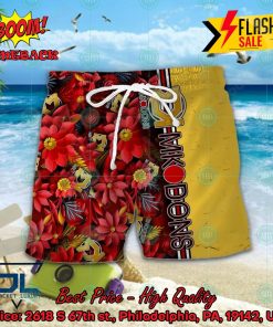 milton keynes dons fc floral hawaiian shirt and shorts 2 F8PM4