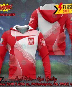 Poland National Football Team Euro 2024 3D T-shirt Hoodie Apparel