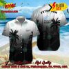 Racing 92 Palm Tree Surfboard Personalized Name Button Shirt