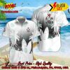 Raith Rovers FC Palm Tree Surfboard Personalized Name Button Shirt