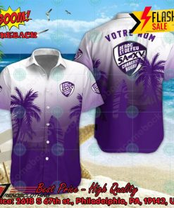 SA XV Charente Palm Tree Surfboard Personalized Name Button Shirt