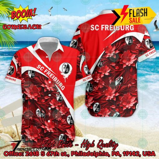 SC Freiburg Style 2 Florals Button Shirt