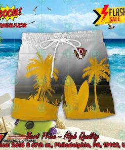 SG Dynamo Dresden Palm Tree Surfboard Personalized Name Button Shirt