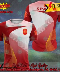 Spain National Football Team Euro 2024 3D T-shirt Hoodie Apparel