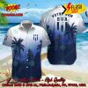 Stade Aurillacois Cantal Auvergne Palm Tree Surfboard Personalized Name Button Shirt