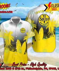 SpVgg Bayreuth 1921 e.V Palm Tree Surfboard Personalized Name Button Shirt