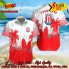 Sunderland AFC Palm Tree Surfboard Personalized Name Button Shirt