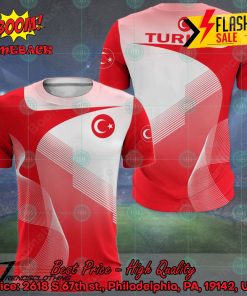 Turkey National Football Team Euro 2024 3D T-shirt Hoodie Apparel