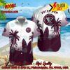 Stade Toulousain Palm Tree Surfboard Personalized Name Button Shirt