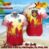 USON Nevers Palm Tree Surfboard Personalized Name Button Shirt