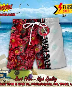 walsall fc floral hawaiian shirt and shorts 2 COBPX