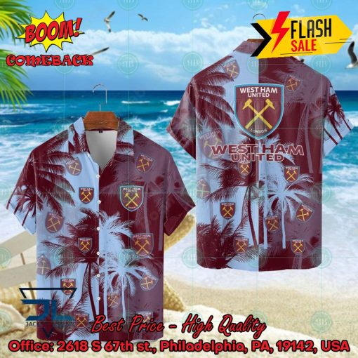 West Ham United FC Coconut Tree Hawaiian Shirt