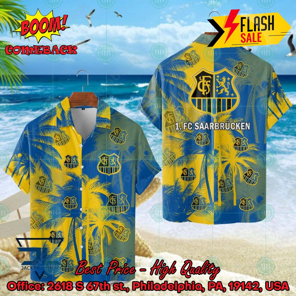 1. FC Saarbrucken Coconut Tree Hawaiian Shirt