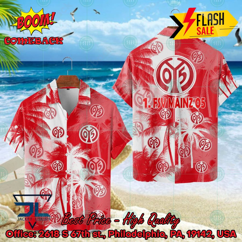 1. FSV Mainz 05 Coconut Tree Hawaiian Shirt
