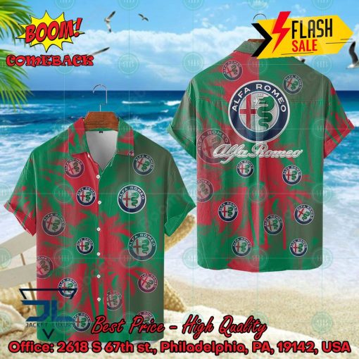 Alfa Romeo Coconut Tree Hawaiian Shirt