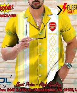 Arsenal FC Multicolor Personalized Name Hawaiian Shirt