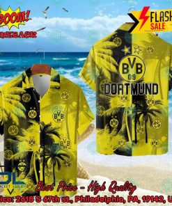 Borussia Dortmund Coconut Tree Style 2 Hawaiian Shirt