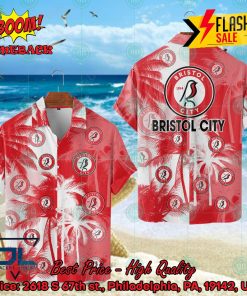 Bristol City FC Coconut Tree Hawaiian Shirt