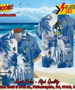 Bristol Rovers FC Coconut Tree Hawaiian Shirt