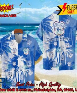 Cardiff City FC Coconut Tree Hawaiian Shirt