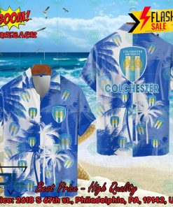 Colchester United FC Coconut Tree Hawaiian Shirt