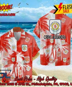 Crewe Alexandra FC Coconut Tree Hawaiian Shirt