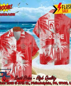 Dodge Coconut Tree Hawaiian Shirt